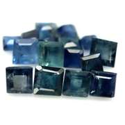 Heated only! 7.32ct graduated Sapphire set