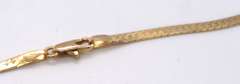 Fancy Yellow Gold Herringbone Necklace