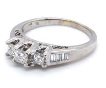 Majestic White Gold Diamond anniversary Ring