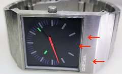 Retro-design Square Diesel watch