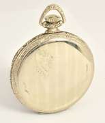 Proper Elgin White Gold Filled Pocket Watch
