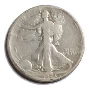1921 S Semi Key Walking Liberty Half