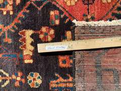 UNIQUE VINTAGE PERSIAN RUG 4.2x8.6