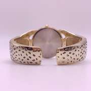 18kt Gold Plated Leopard Geneva Bangle Watch