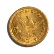 1906 Uncirculated 2 1/2 Coronet US Gold