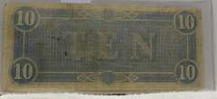 Confederate: 1864  $10 Richmond, circ, signed & numbered