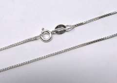 Italian Sterling Silver Box Chain Necklace