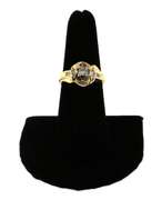 Impeccable Square Diamond Ring surrounded by Baguette Diamonds on a 14k Gold Band