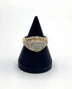 10k Gold diamond cluster ring