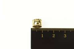 14K Yellow Gold Pandora Designer Beveled Clip Bead Pendant