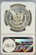 Blazing near Gem BU 1882-S Morgan Silver Dollar. NGC MS64