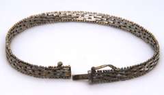 Vintage Sterling Silver Braided Bracelet