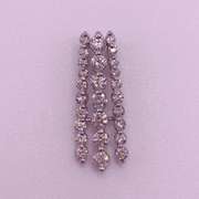 14kt Solid White Gold & Diamond Pendant