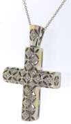 Fabulous 18kt apx .75ctw Diamond Cross Pendant on Chain