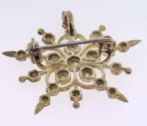 Sterling Silver Snow Pendant Brooch