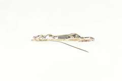 Sterling Silver Prowling Jaguar Panther Lioness Animal Stick Pin