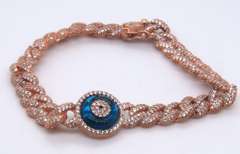 Sterling Silver Devil Eye Bracelet