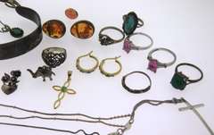 Group lot of Vintage Sterling Silver Jewelry