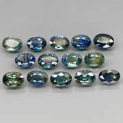 Unheated! 7.63ct oval cut Australian Sapphire set