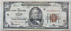 $ 50 Chicago 1929 National Series Note