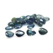 8.57ct blue green Sapphire set from Madagascar