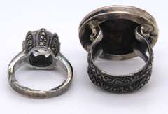 Vintage Sterling Silver Lot of 2 Rings