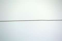 Sterling Silver Half A Moon Pendant With Chain