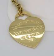 Rare 18k Extra Large Tiffany & Co Heart Tag