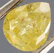 Bright .59ct lemon drop yellow unheated Diamond
