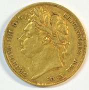 Scarce XF 1824 Great Britain Gold Sovereign of George IV