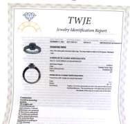 Gorgeous White Gold Blue Diamond Halo Ring
