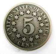 1869 U.S. Shield Nickel