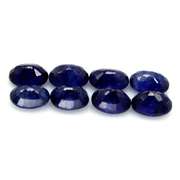 9.62ct cobalt blue Sapphire set from Madagascar