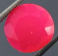 Stunning 1.50ct faceted flamingo pink Opal