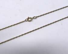 Vintage Sterling Silver Rope Chain Necklace