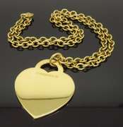 Rare 18k Extra Large Tiffany & Co Heart Tag