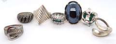 Vintage Sterling Silver Lot of Rings