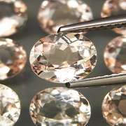 Whisper pink! 10.41ct untreated Morganite set