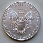 2011 W Uncirculated Silver Eagle With Box & Paper