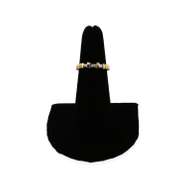 Triple Baguette Diamond Ring with 14k Gold