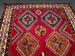 STUNNING PERSIAN SHIRAZ RUG 5.2x7.9