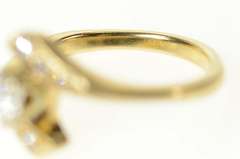 14K Yellow Gold 0.46 Ctw Classic 1950's Diamond Engagement Ring
