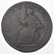 1723 woods hibernia Irish US Colonial Halfpenny