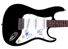 Earth Wind and Fire Autographed Signed Guitar ACOA