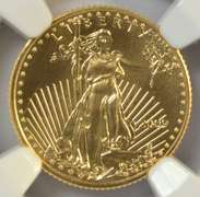 Perfect NGC MS70 EARLY RELEASES 2009 $5 American Gold Eagle