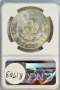 Very Choice BU 1890-O Morgan Silver Dollar. NGC MS62