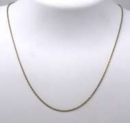Vintage Sterling Silver Rope Chain Necklace