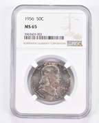 MS65 1956 Franklin Half Dollar - Graded NGC AWESOME Tone