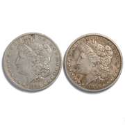 1885 & 1889 O Morgan Dollars