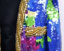 Jill Tri Color Sequin Jacket